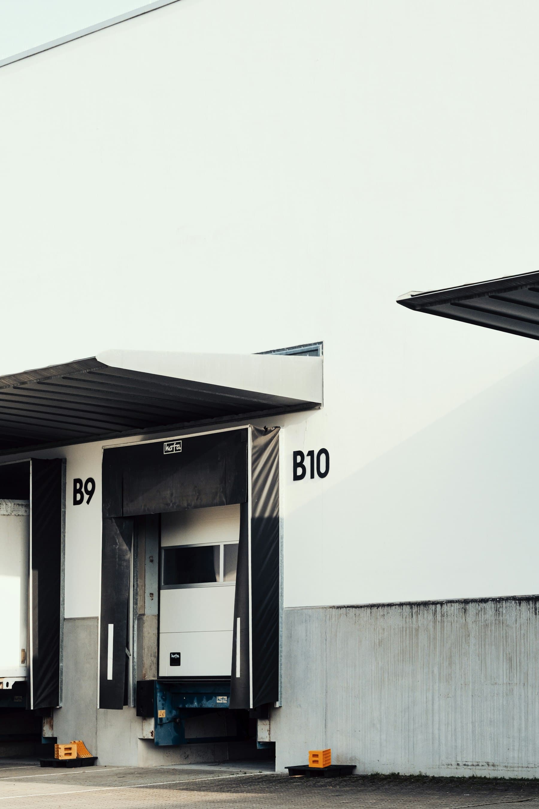 Loading docks at a distribution building